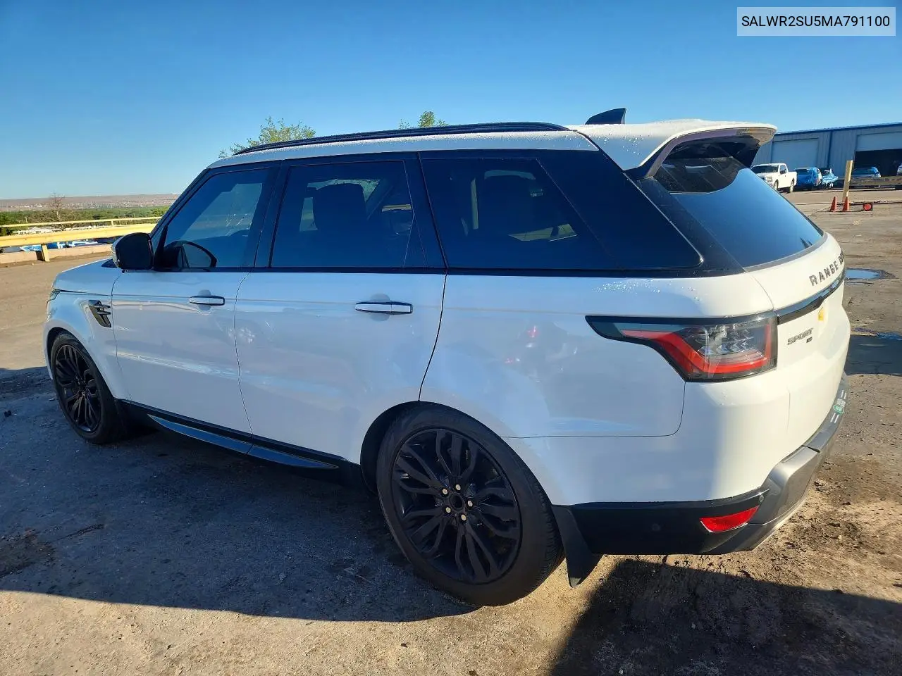 2021 Land Rover Range Rover Sport Hse Silver Edition VIN: SALWR2SU5MA791100 Lot: 59080946