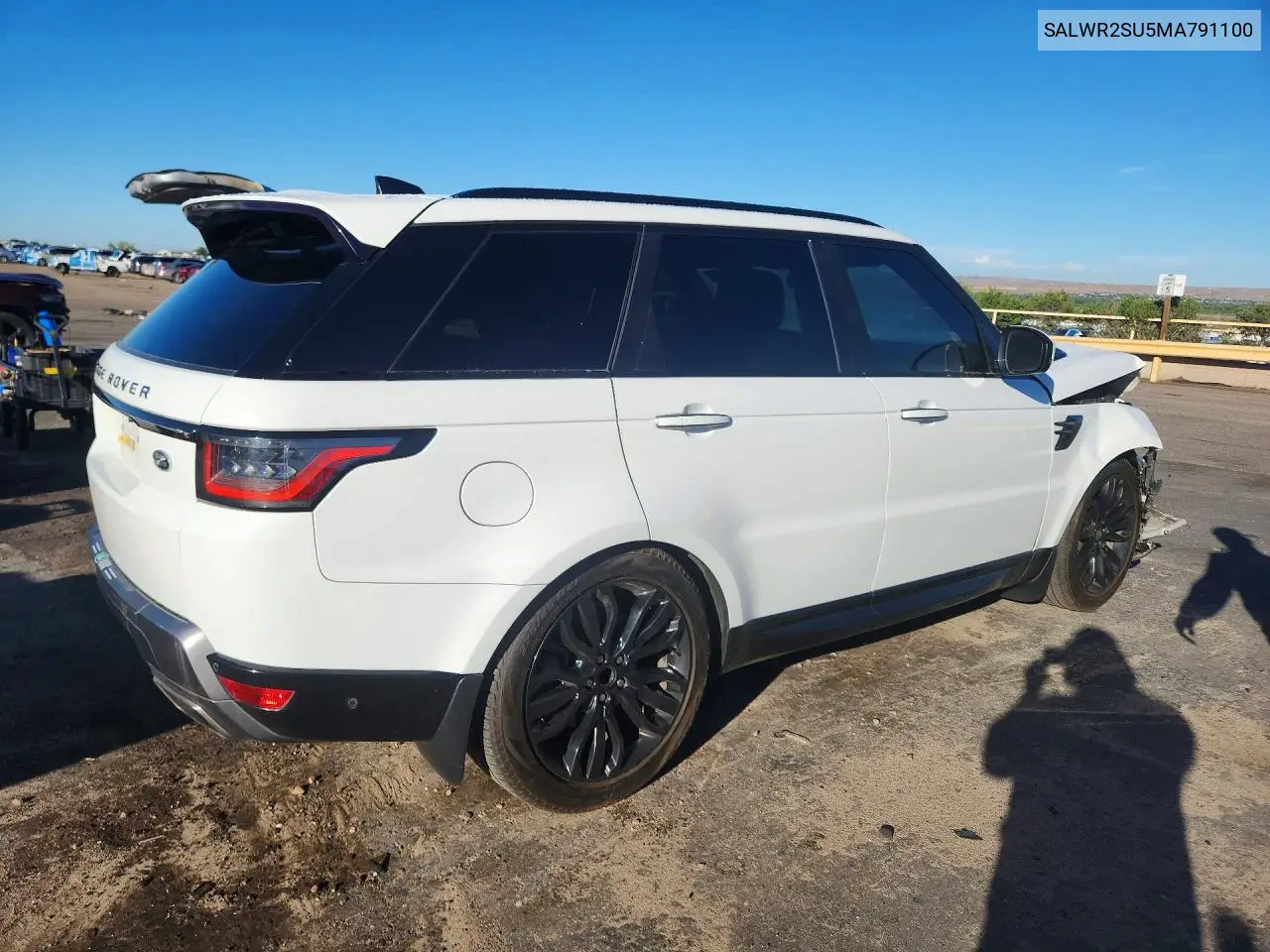 2021 Land Rover Range Rover Sport Hse Silver Edition VIN: SALWR2SU5MA791100 Lot: 59080946
