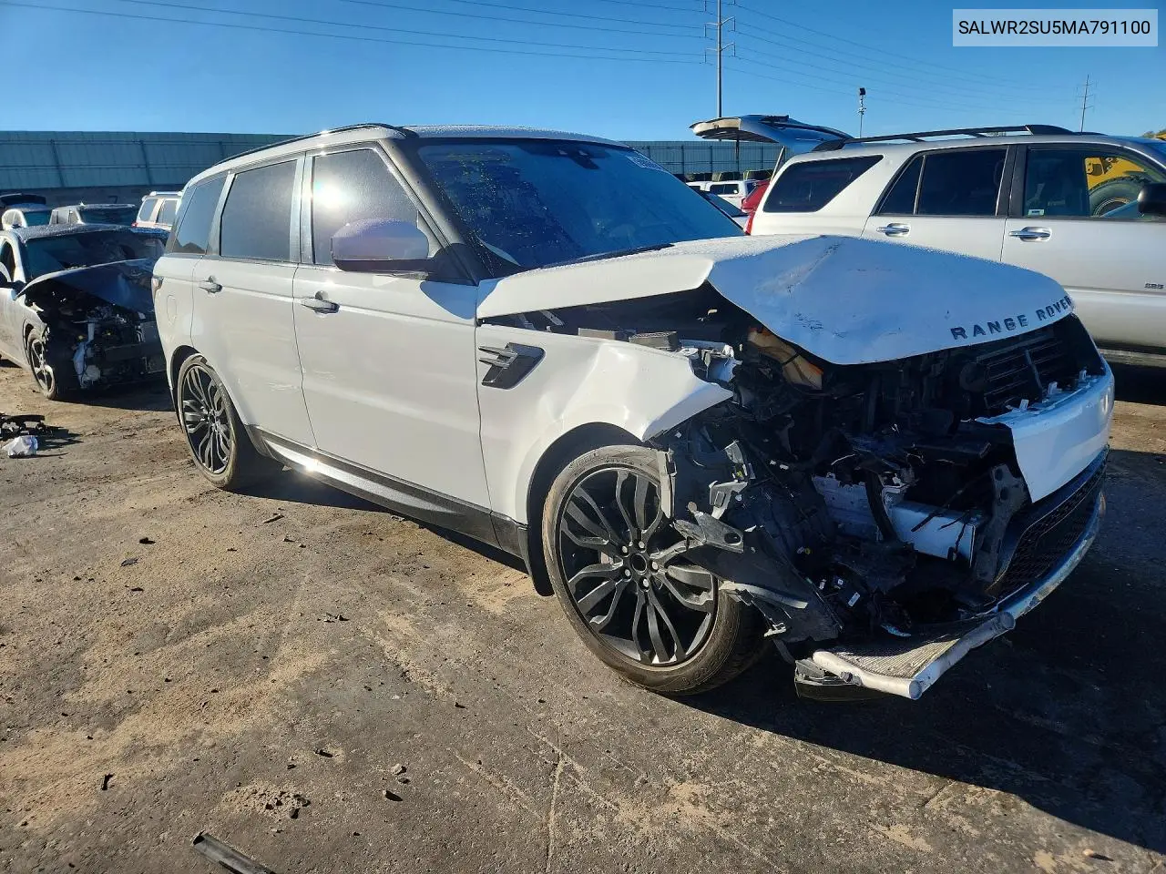 2021 Land Rover Range Rover Sport Hse Silver Edition VIN: SALWR2SU5MA791100 Lot: 59080946