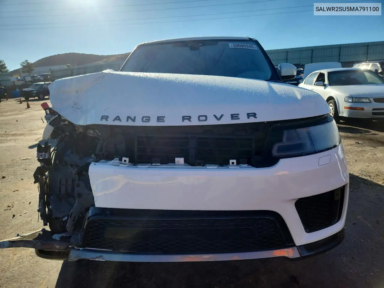2021 Land Rover Range Rover Sport Hse Silver Edition VIN: SALWR2SU5MA791100 Lot: 59080946