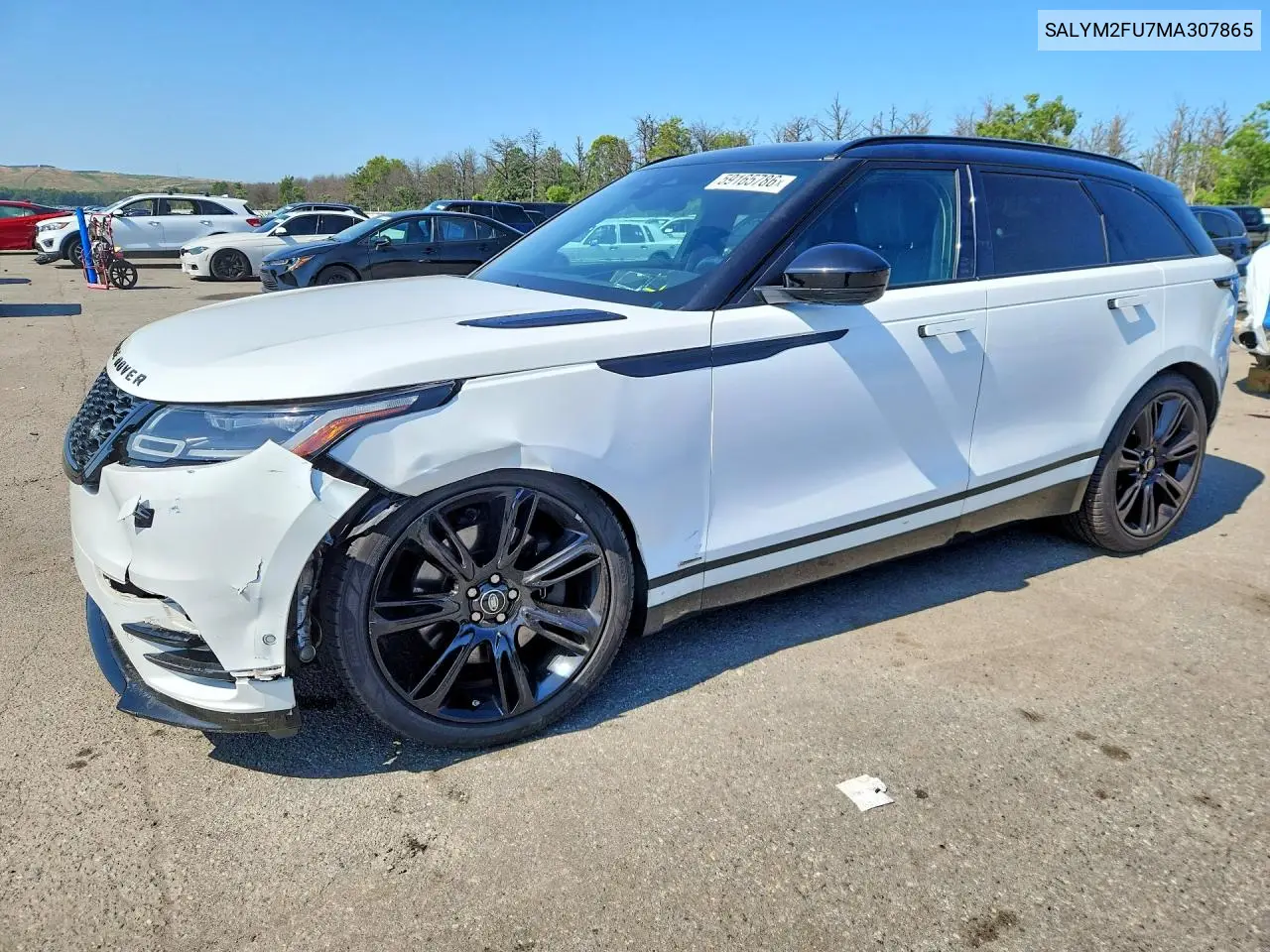 2021 Land Rover Range Rover Velar R-Dynamic Hse VIN: SALYM2FU7MA307865 Lot: 59165786