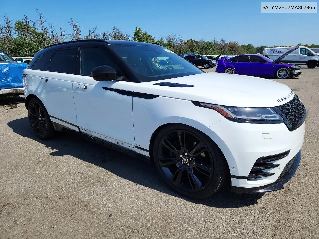 2021 Land Rover Range Rover Velar R-Dynamic Hse VIN: SALYM2FU7MA307865 Lot: 59165786
