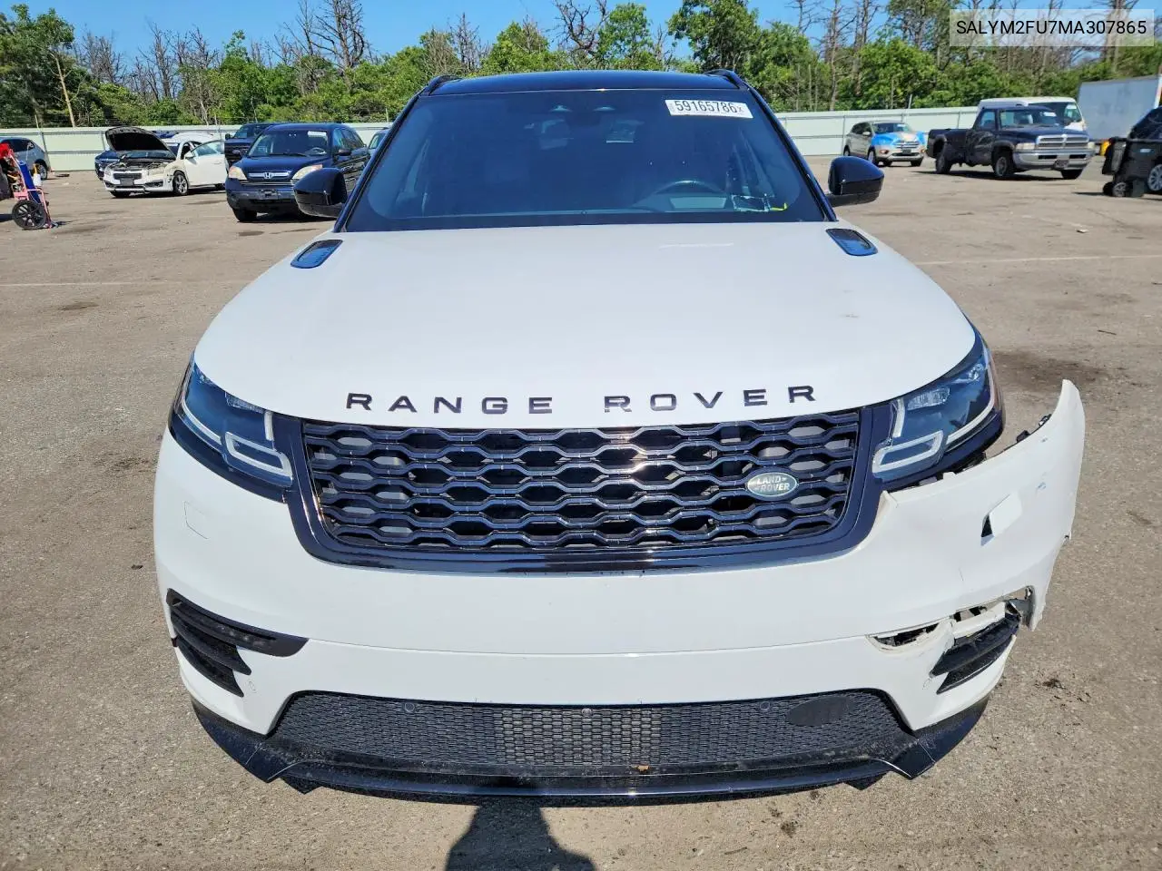 2021 Land Rover Range Rover Velar R-Dynamic Hse VIN: SALYM2FU7MA307865 Lot: 59165786