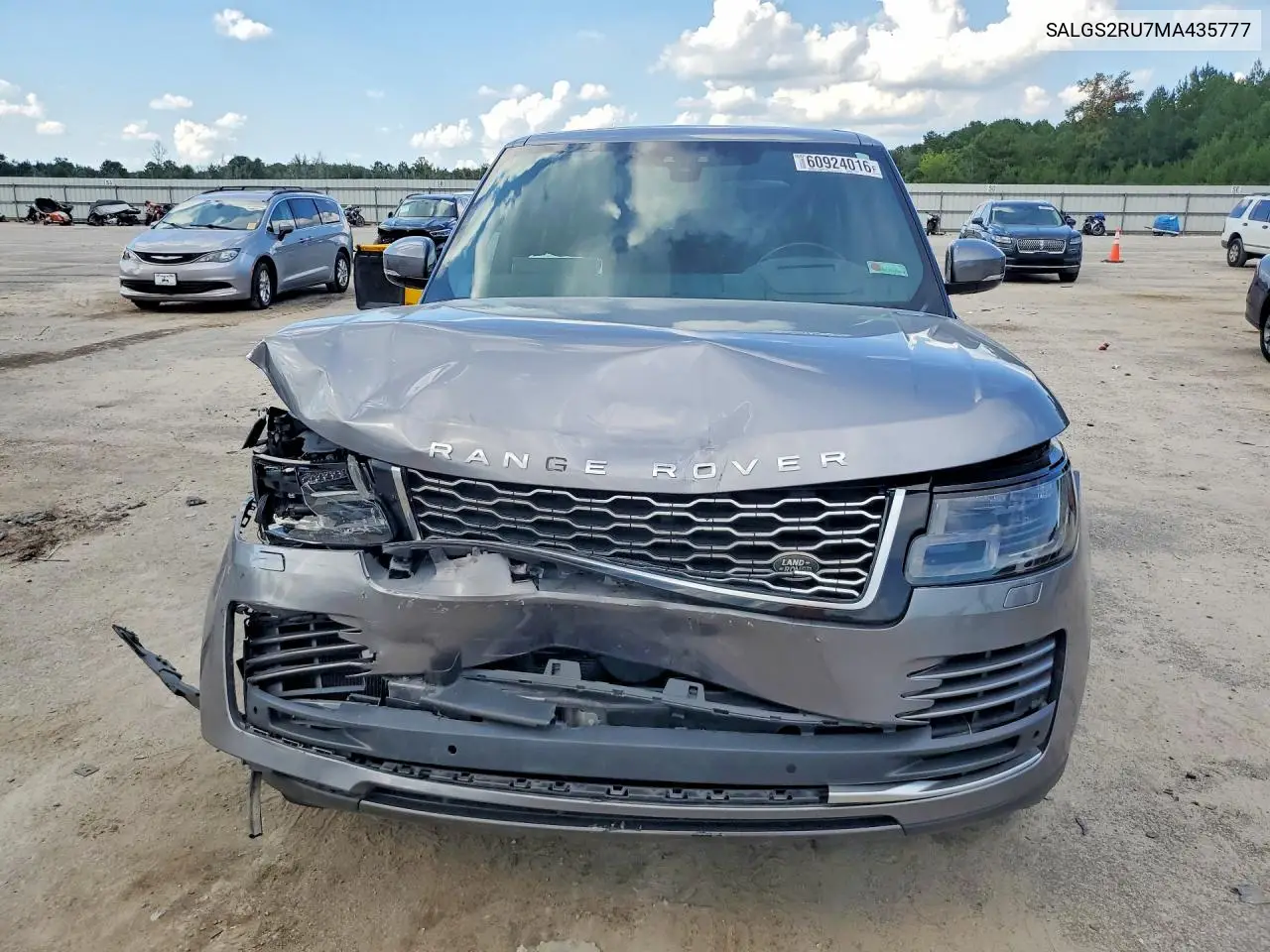 2021 Land Rover Range Rover Hse Westminster Edition VIN: SALGS2RU7MA435777 Lot: 60924016