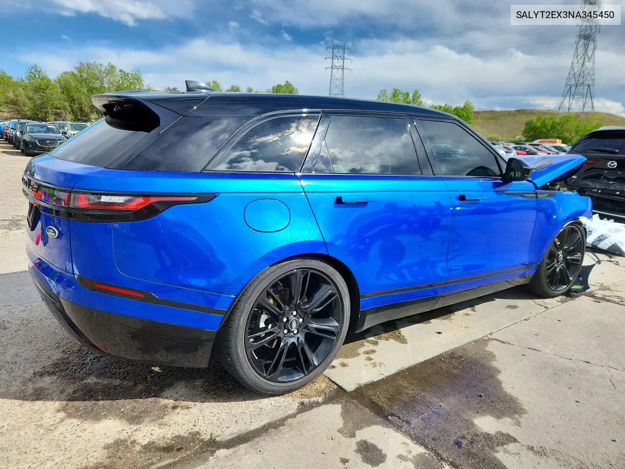 2022 Land Rover Range Rover Velar R-Dynamic S VIN: SALYT2EX3NA345450 Lot: 54531796