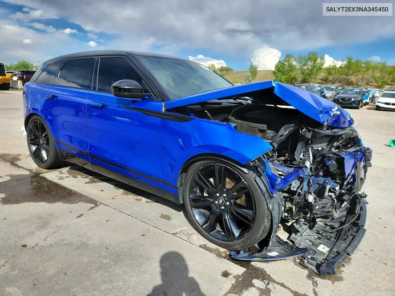 2022 Land Rover Range Rover Velar R-Dynamic S VIN: SALYT2EX3NA345450 Lot: 54531796