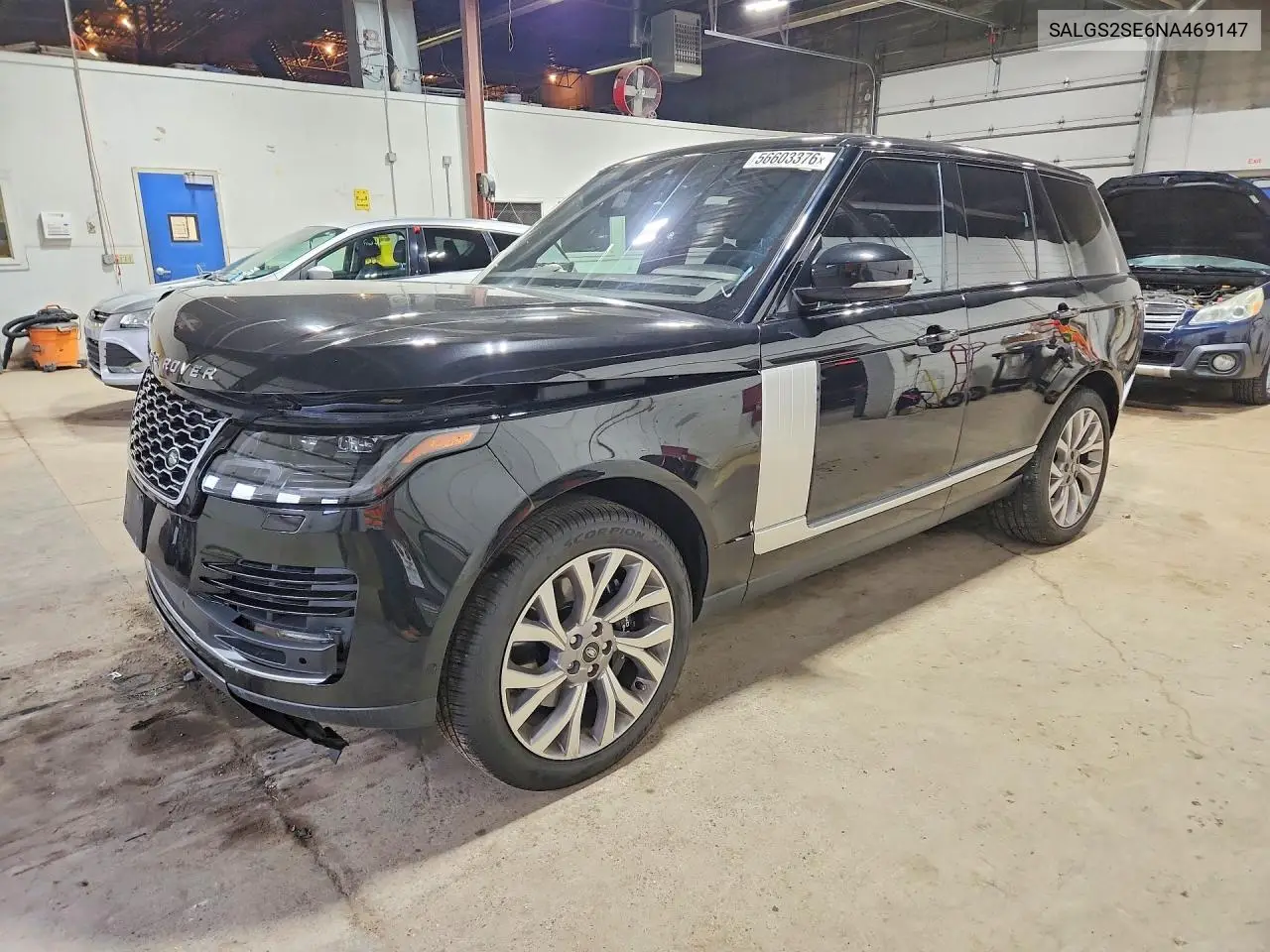 2022 Land Rover Range Rover Westminster Edition VIN: SALGS2SE6NA469147 Lot: 56603376