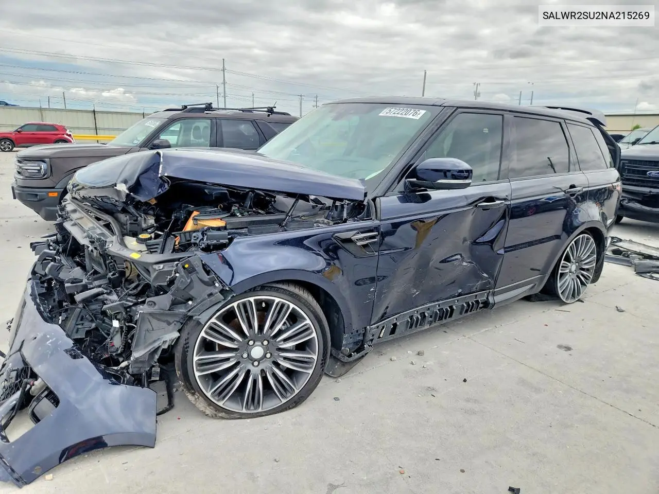 2022 Land Rover Range Rover Sport Hse Silver Edition VIN: SALWR2SU2NA215269 Lot: 57222076