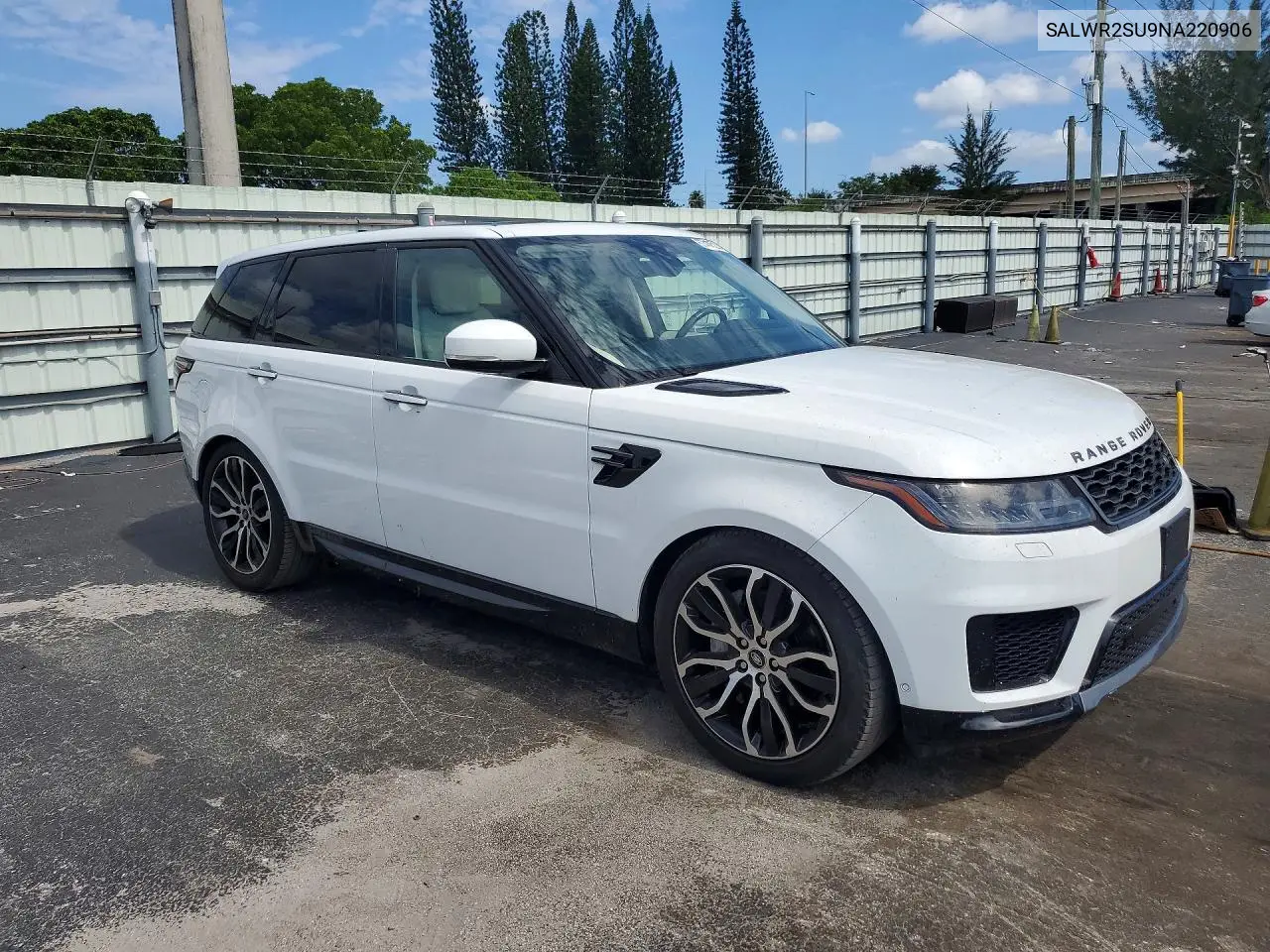 2022 Land Rover Range Rover Sport Hse Silver Edition VIN: SALWR2SU9NA220906 Lot: 57411526