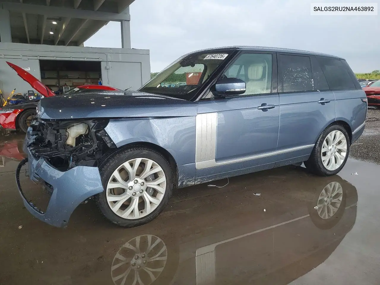 2022 Land Rover Range Rover Hse Westminster Edition VIN: SALGS2RU2NA463892 Lot: 57640726