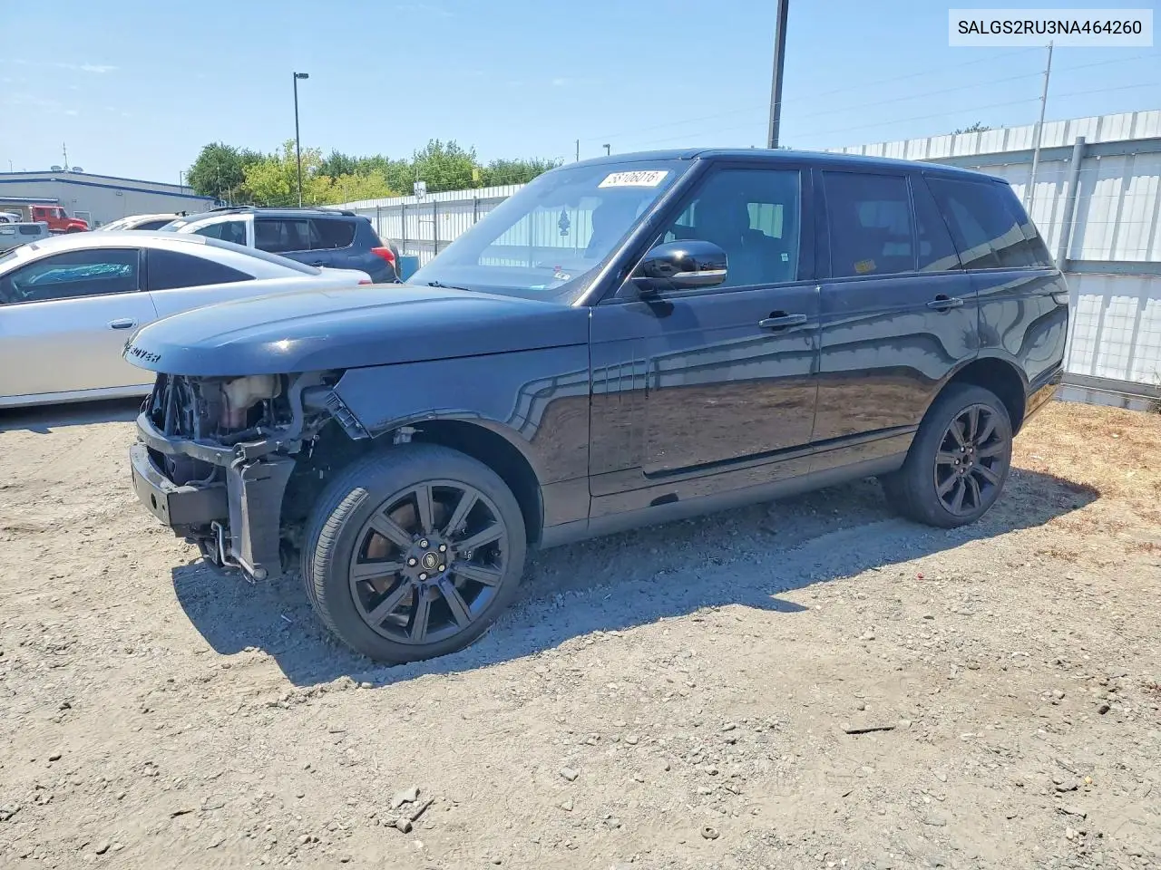 2022 Land Rover Range Rvr VIN: SALGS2RU3NA464260 Lot: 58106016