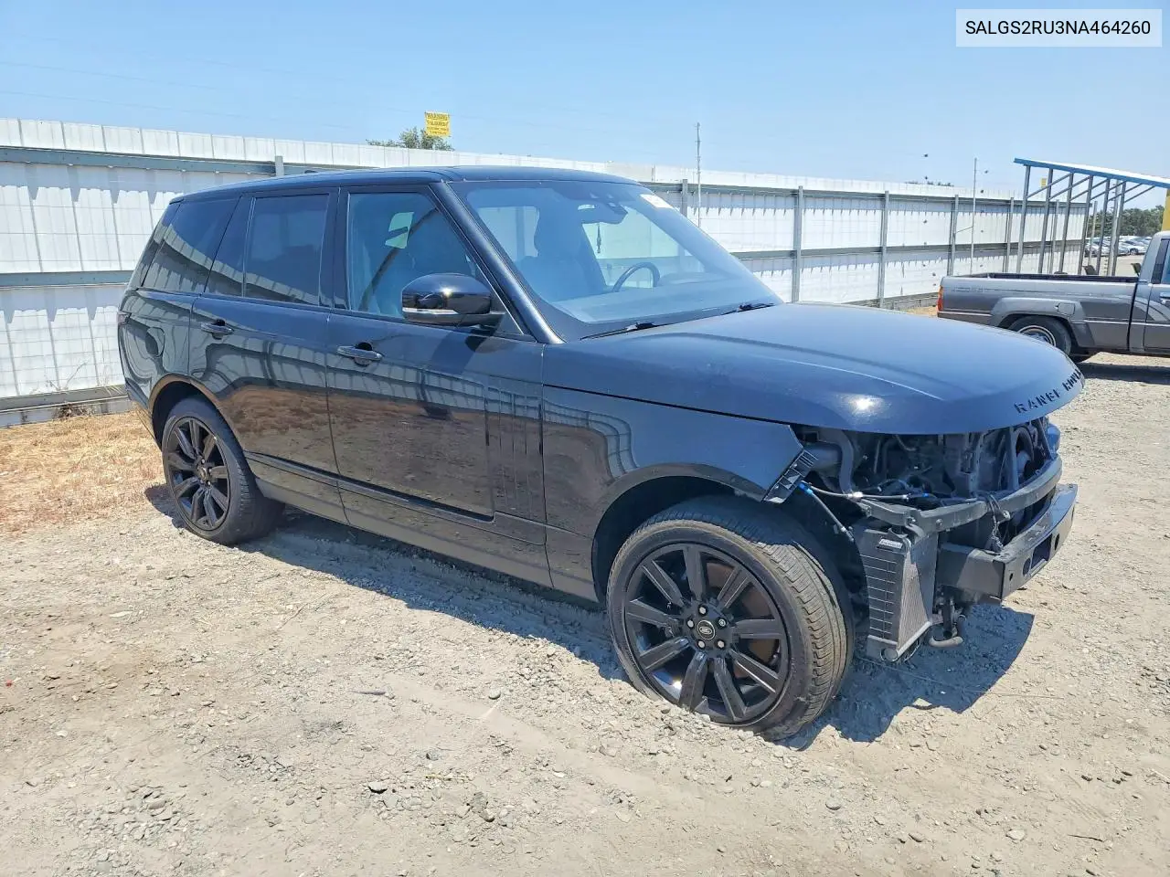 2022 Land Rover Range Rvr VIN: SALGS2RU3NA464260 Lot: 58106016