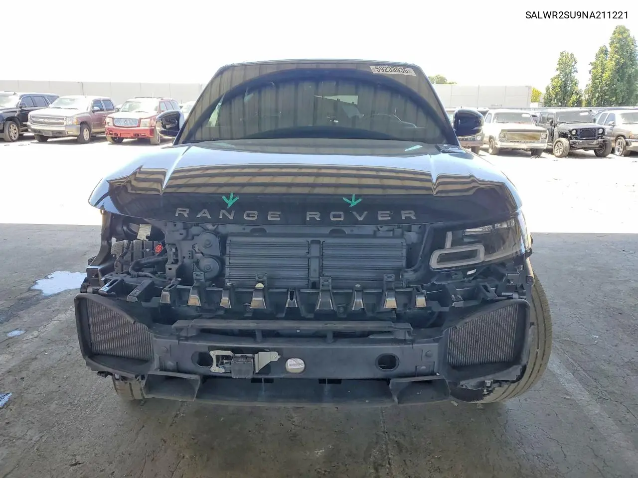 2022 Land Rover Range Rover Sport Hse Silver Edition VIN: SALWR2SU9NA211221 Lot: 59233936