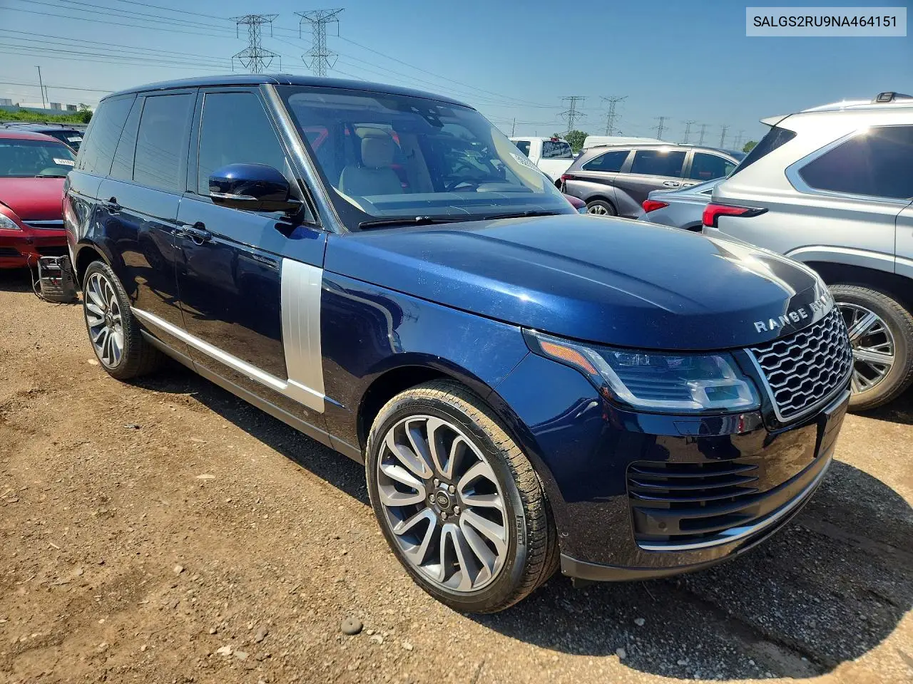 2022 Land Rover Range Rover Hse Westminster Edition VIN: SALGS2RU9NA464151 Lot: 59283356