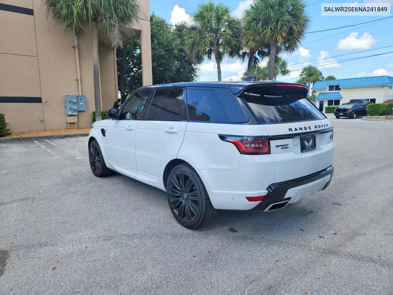 2022 Land Rover Range Rover Sport Hse Dynamic VIN: SALWR2SE6NA241849 Lot: 59605946