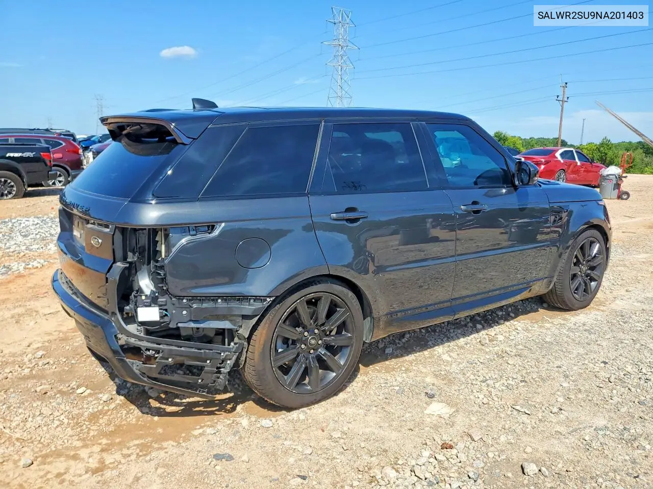 2022 Land Rover Range Rover Sport Hse Silver Edition VIN: SALWR2SU9NA201403 Lot: 59890846