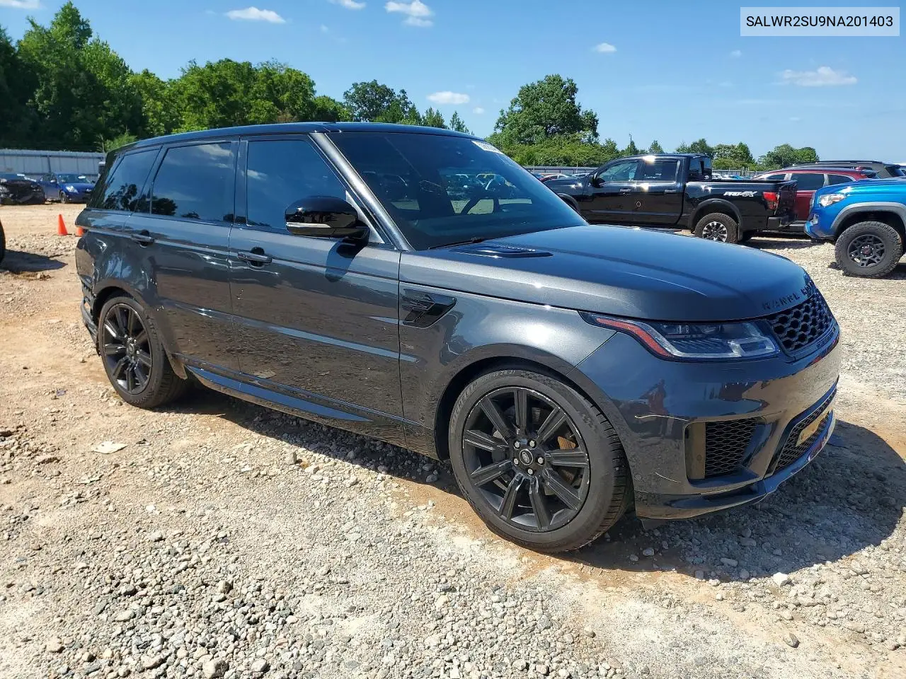 2022 Land Rover Range Rover Sport Hse Silver Edition VIN: SALWR2SU9NA201403 Lot: 59890846
