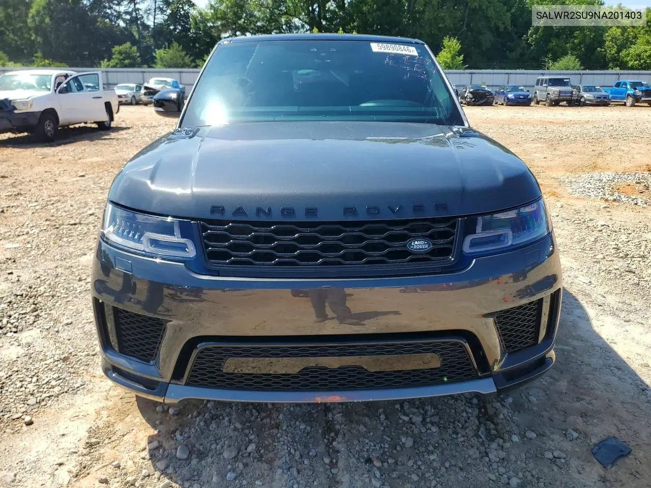 2022 Land Rover Range Rover Sport Hse Silver Edition VIN: SALWR2SU9NA201403 Lot: 59890846