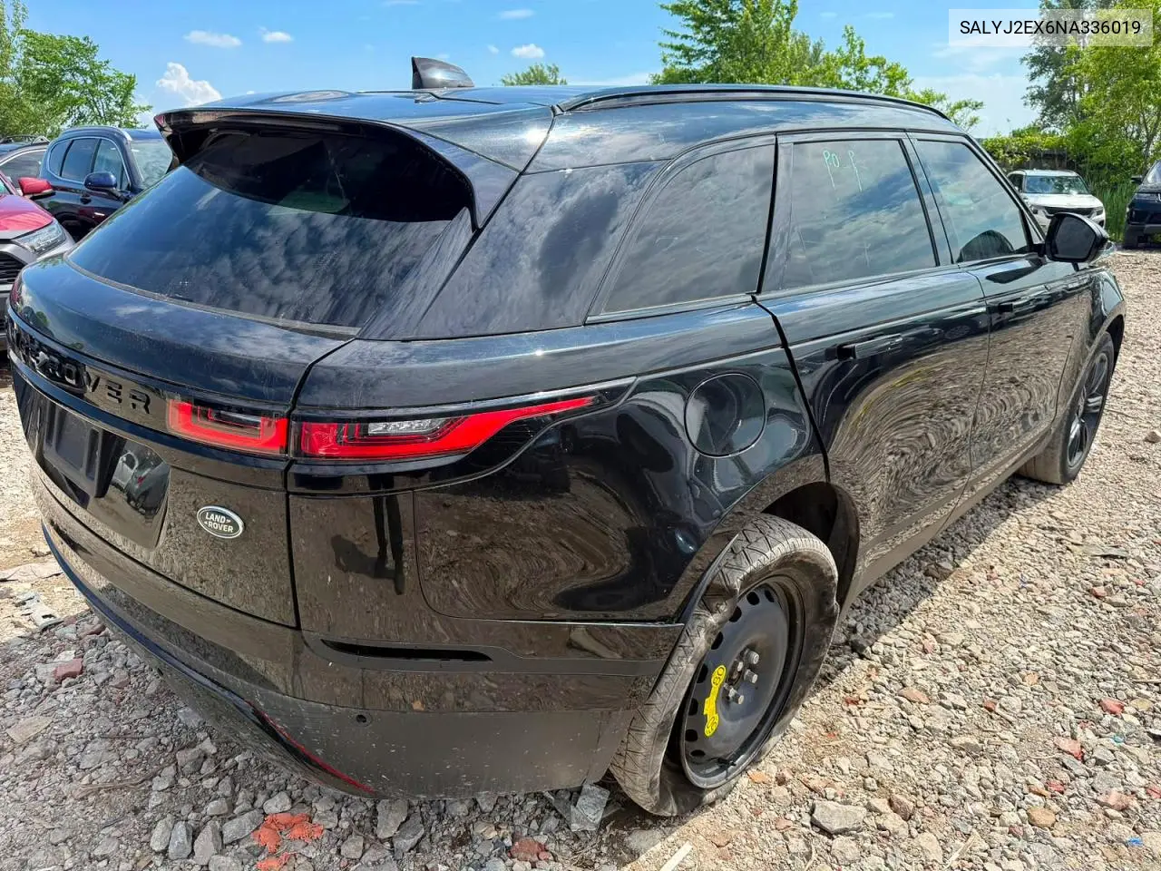 2022 Land Rover Range Rover Velar S VIN: SALYJ2EX6NA336019 Lot: 60468656