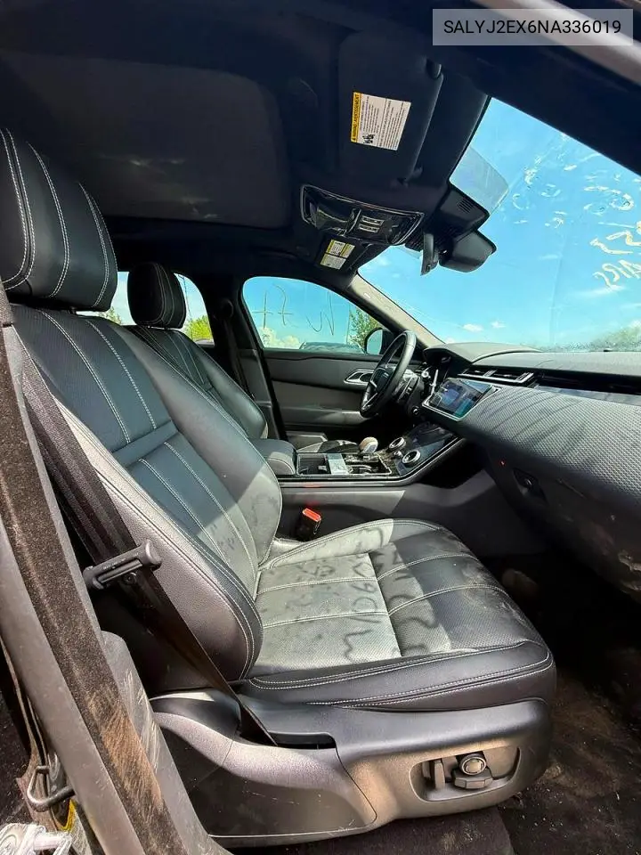 2022 Land Rover Range Rover Velar S VIN: SALYJ2EX6NA336019 Lot: 60468656