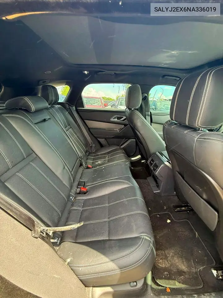 2022 Land Rover Range Rover Velar S VIN: SALYJ2EX6NA336019 Lot: 60468656