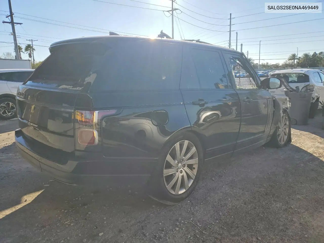2022 Land Rover Range Rover Westminster Edition VIN: SALGS2SE0NA469449 Lot: 73874105