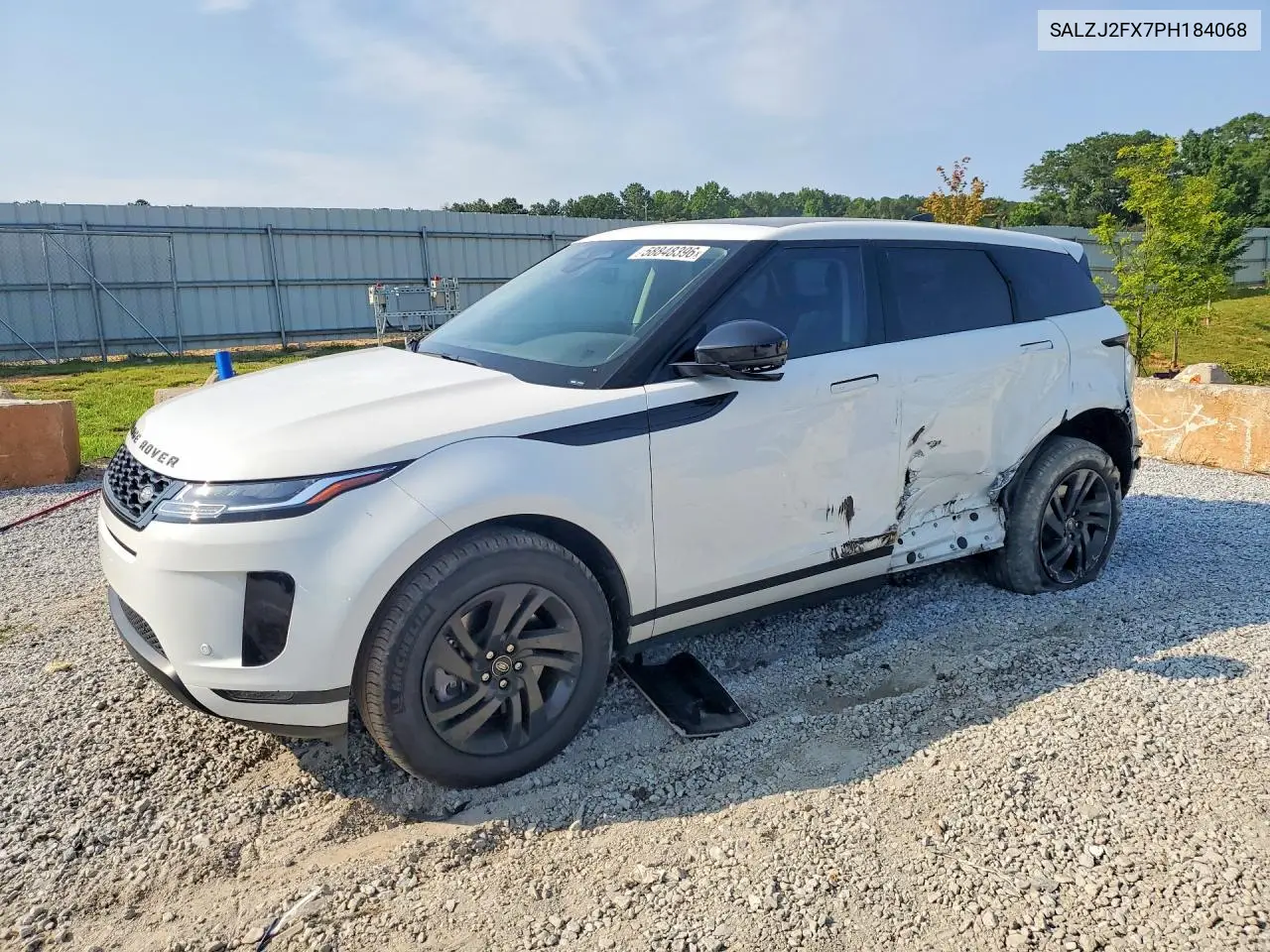 2023 Land Rover Range Rover Evoque S VIN: SALZJ2FX7PH184068 Lot: 58848396