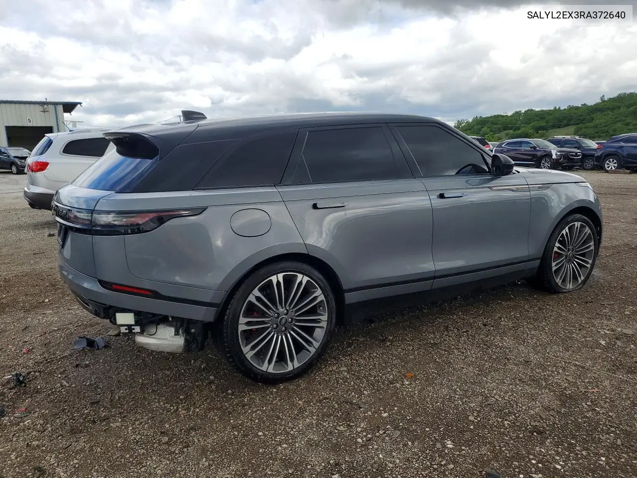 2024 Land Rover Range Rover Velar Dynamic Se VIN: SALYL2EX3RA372640 Lot: 56660686