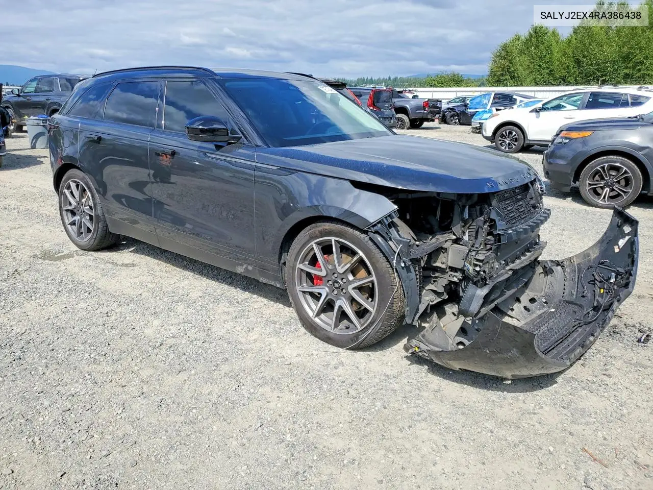 2024 Land Rover Range Rover Velar S VIN: SALYJ2EX4RA386438 Lot: 59743456