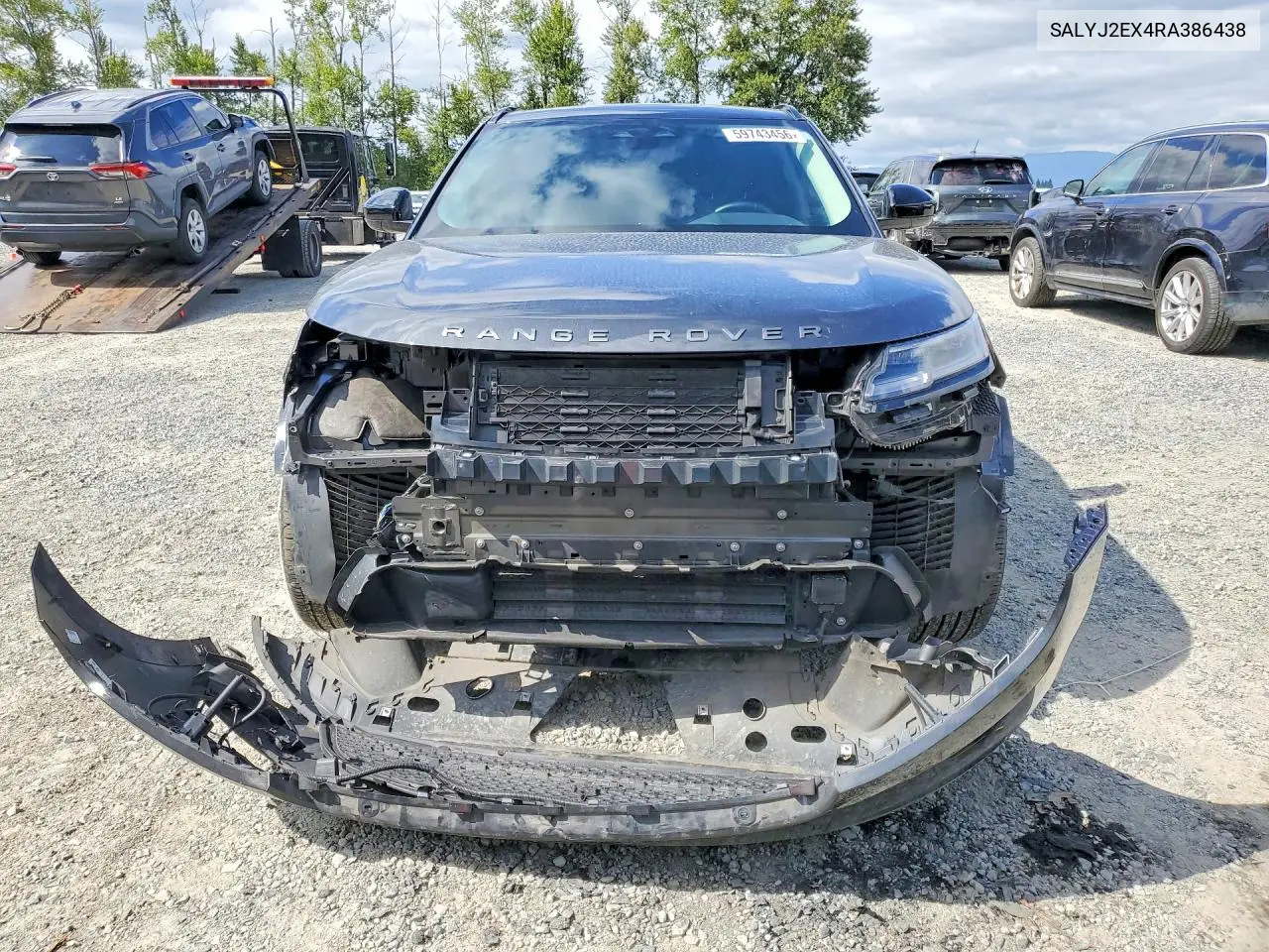 2024 Land Rover Range Rover Velar S VIN: SALYJ2EX4RA386438 Lot: 59743456