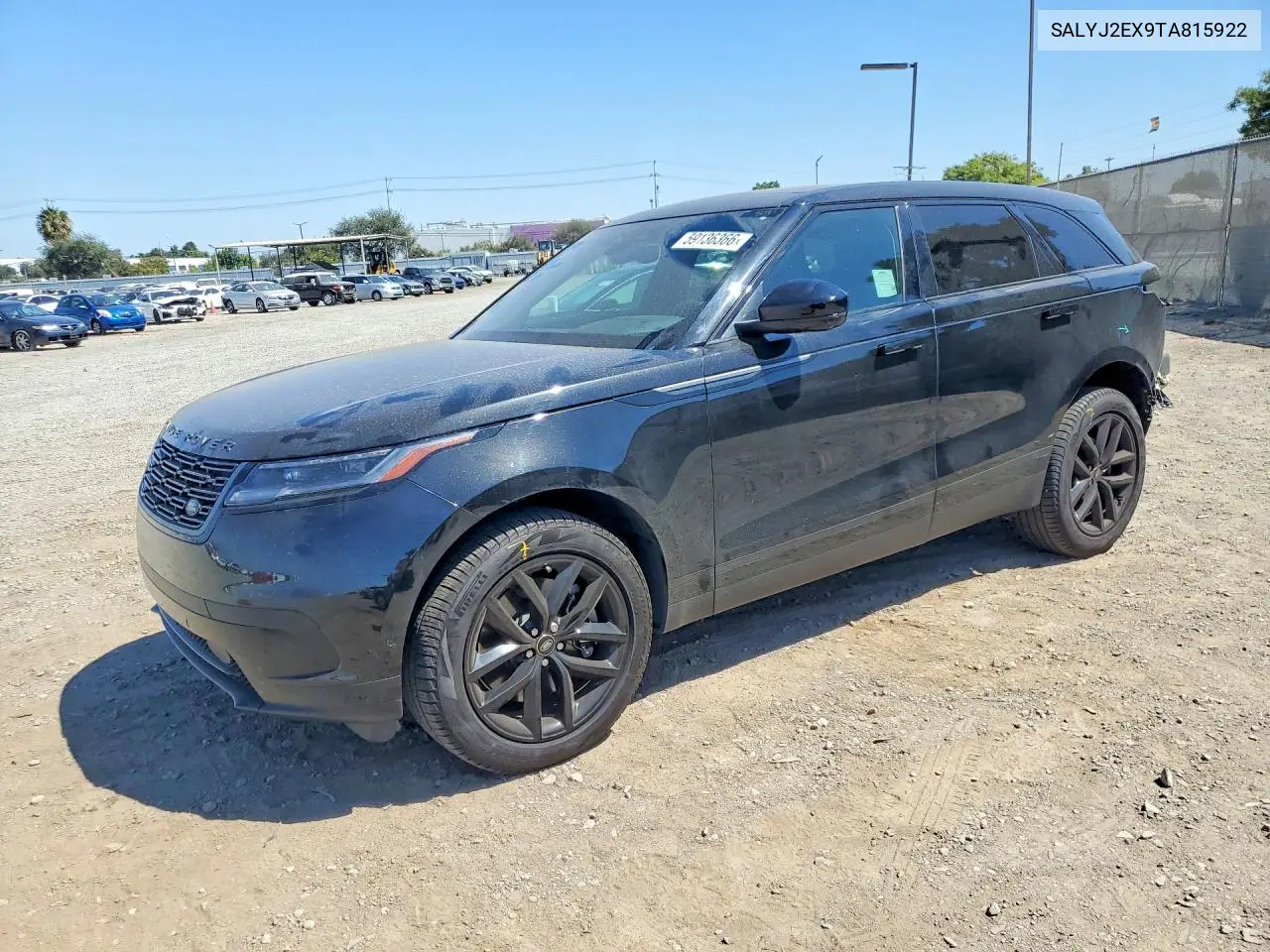 2026 Land Rover Range Rover Velar S VIN: SALYJ2EX9TA815922 Lot: 59136366