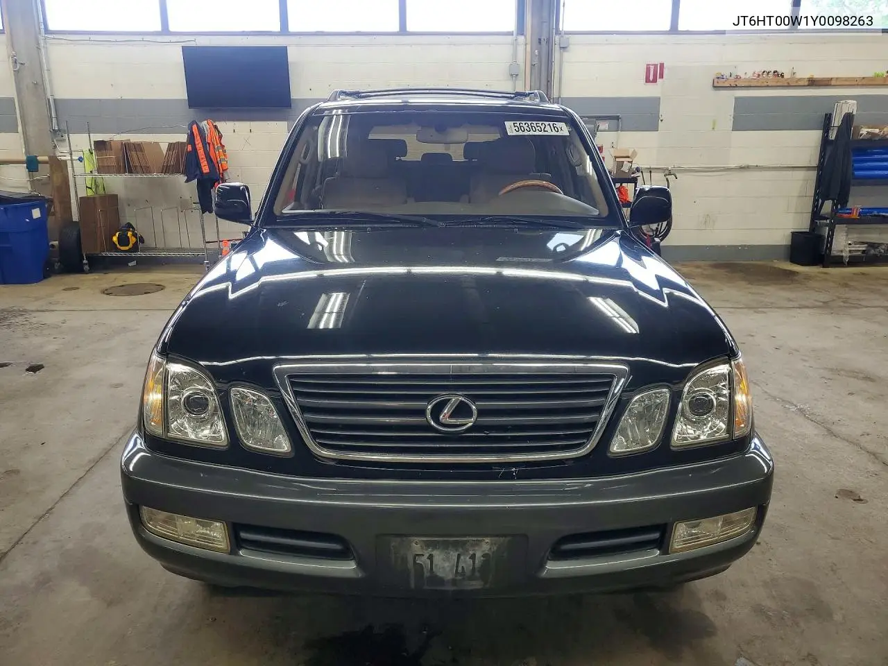 2000 Lexus Lx 470 VIN: JT6HT00W1Y0098263 Lot: 56365216