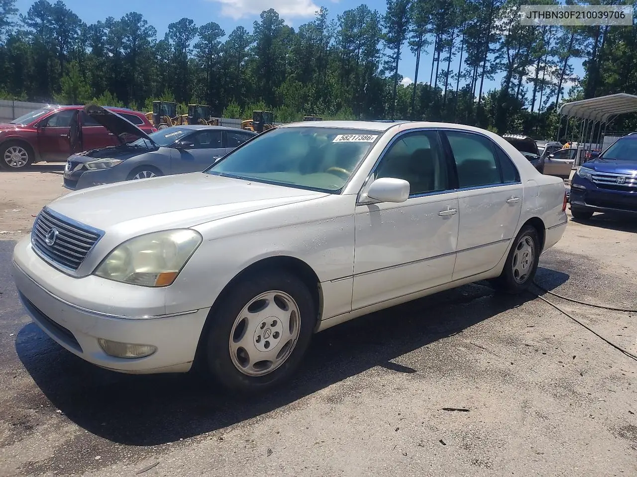 2001 Lexus Ls 430 VIN: JTHBN30F210039706 Lot: 58217386