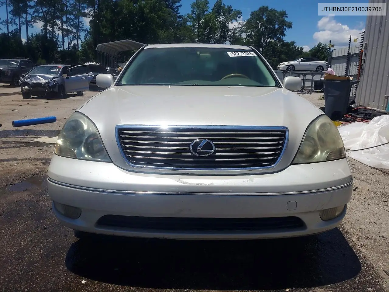 2001 Lexus Ls 430 VIN: JTHBN30F210039706 Lot: 58217386