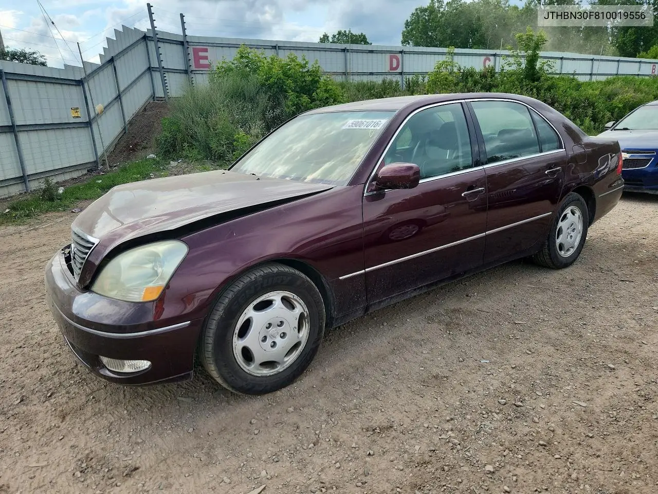2001 Lexus Ls 430 VIN: JTHBN30F810019556 Lot: 59061016