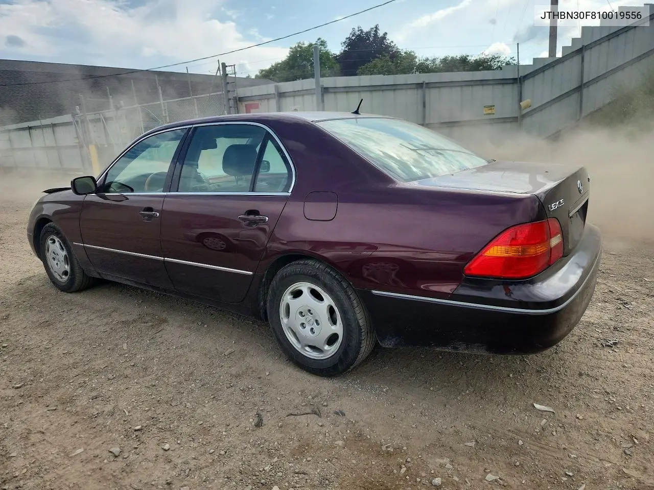 2001 Lexus Ls 430 VIN: JTHBN30F810019556 Lot: 59061016
