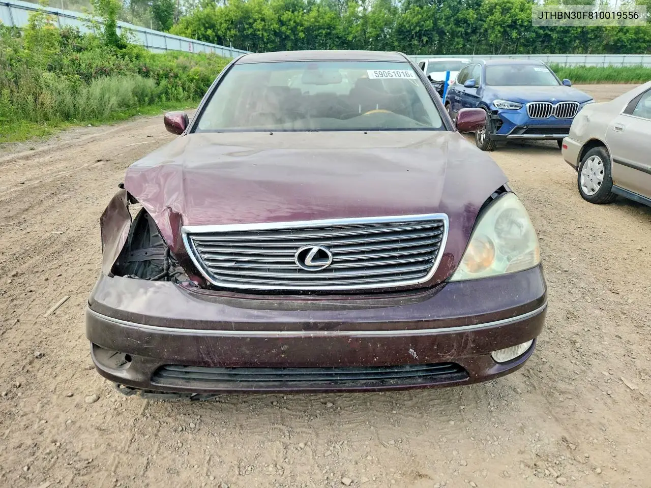 2001 Lexus Ls 430 VIN: JTHBN30F810019556 Lot: 59061016