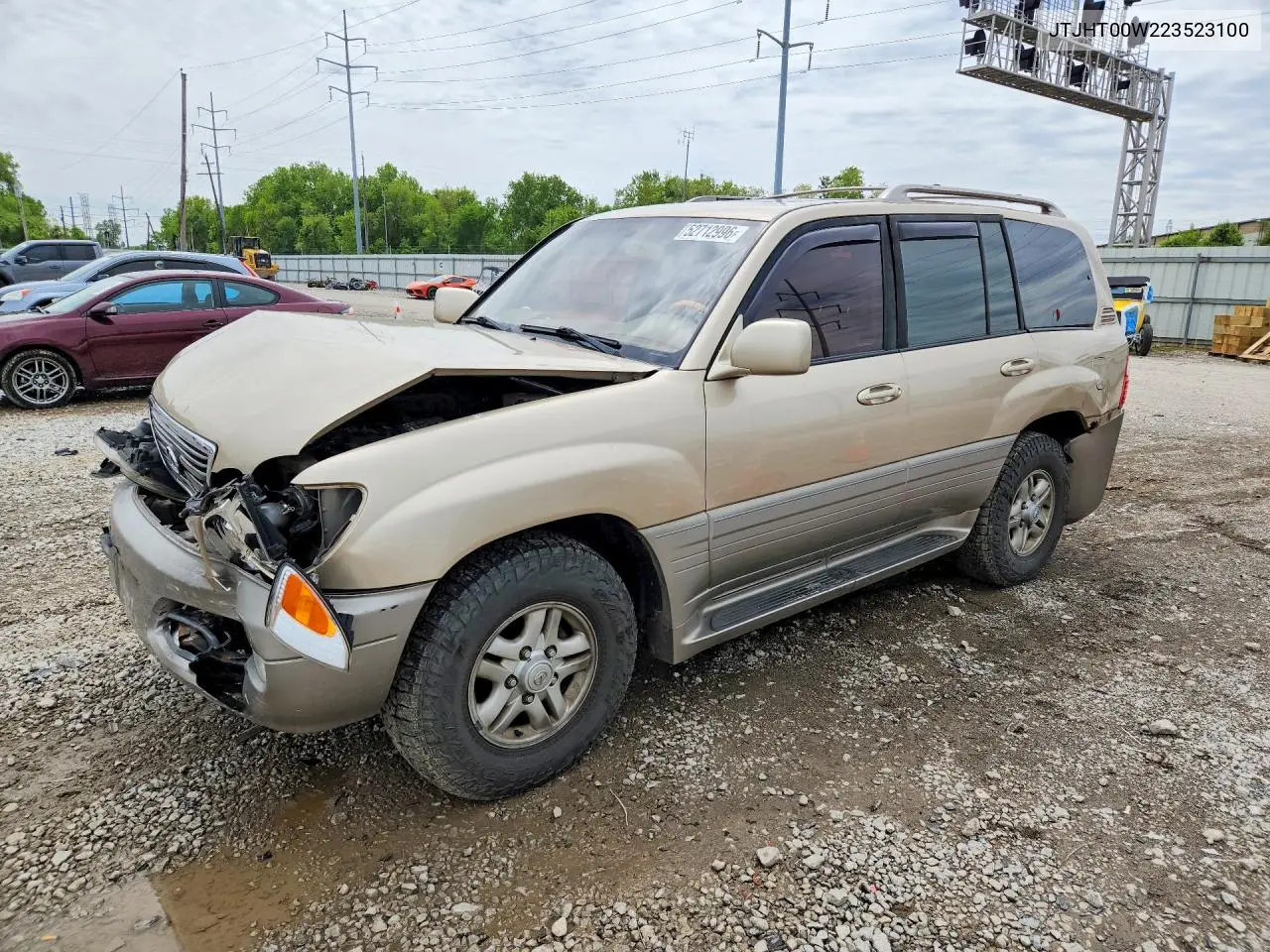 2002 Lexus Lx 470 VIN: JTJHT00W223523100 Lot: 52712996