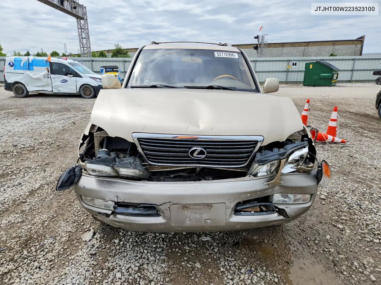 2002 Lexus Lx 470 VIN: JTJHT00W223523100 Lot: 52712996