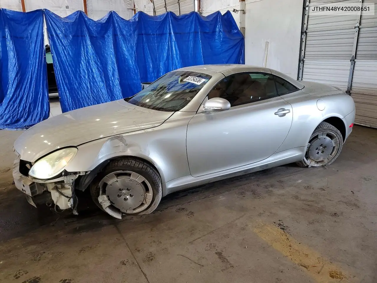 2002 Lexus Sc 430 VIN: JTHFN48Y420008651 Lot: 53754536
