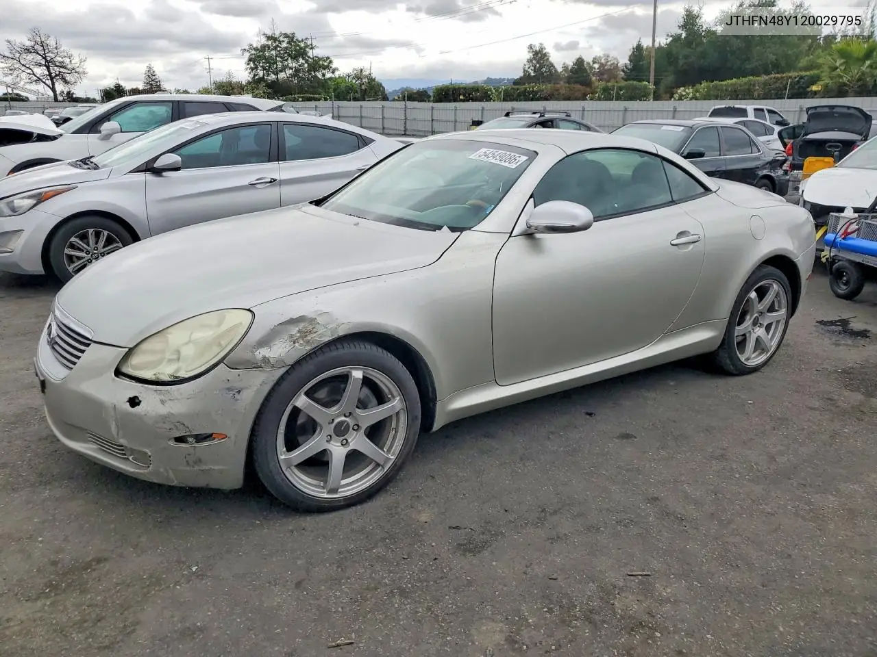 2002 Lexus Sc 430 VIN: JTHFN48Y120029795 Lot: 54549086