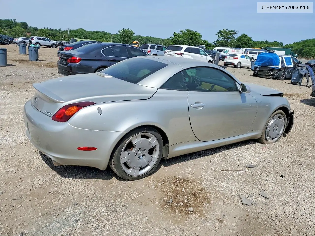 2002 Lexus Sc 430 VIN: JTHFN48Y520030206 Lot: 55744806