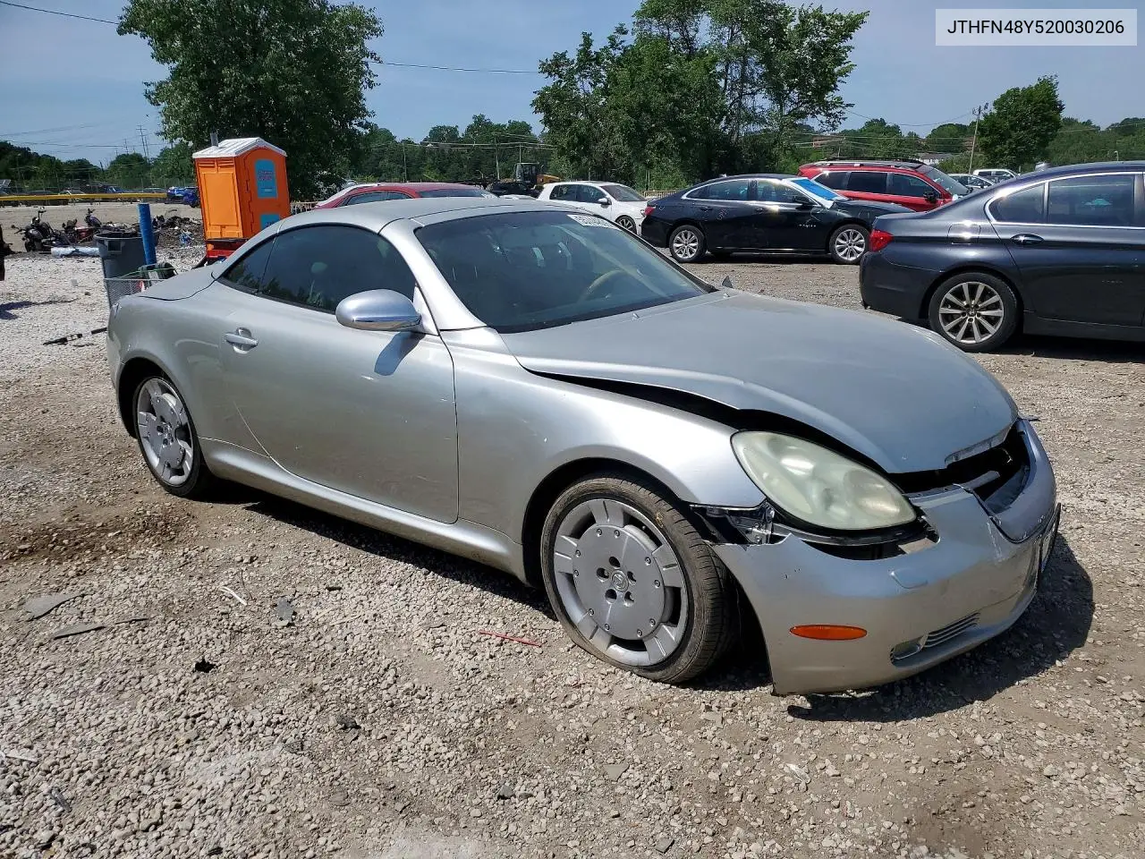 2002 Lexus Sc 430 VIN: JTHFN48Y520030206 Lot: 55744806