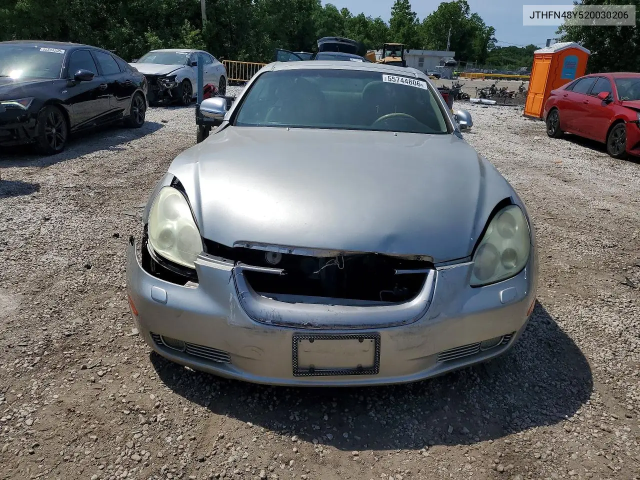 2002 Lexus Sc 430 VIN: JTHFN48Y520030206 Lot: 55744806