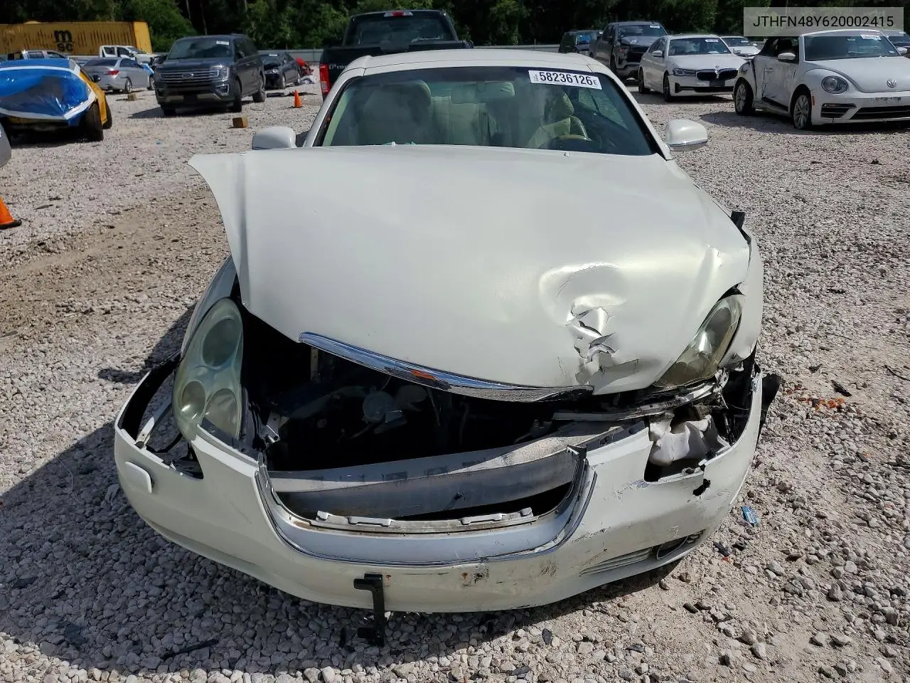 2002 Lexus Sc 430 VIN: JTHFN48Y620002415 Lot: 58236126