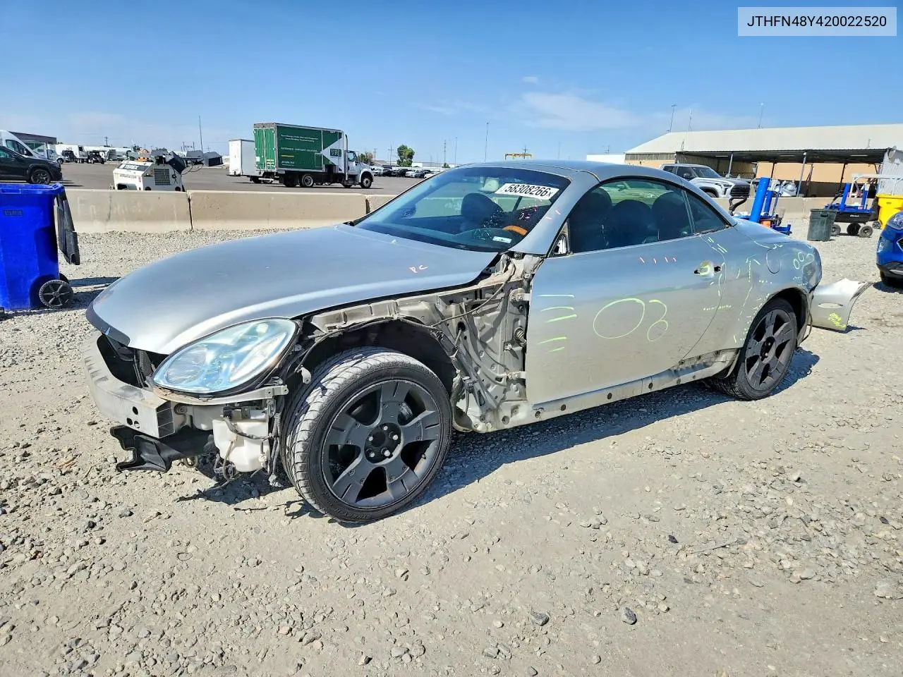 2002 Lexus Sc 430 VIN: JTHFN48Y420022520 Lot: 58308266
