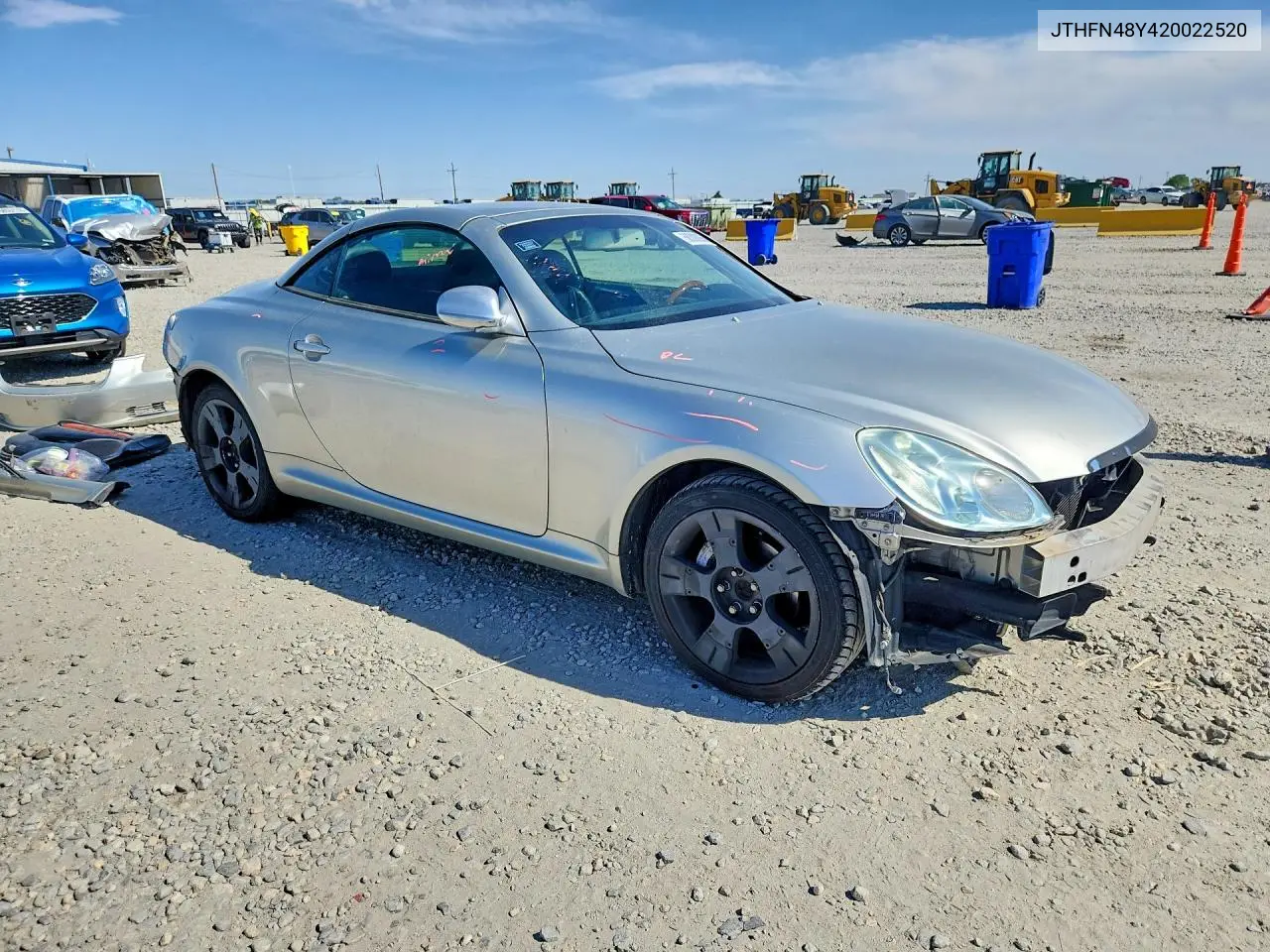 2002 Lexus Sc 430 VIN: JTHFN48Y420022520 Lot: 58308266