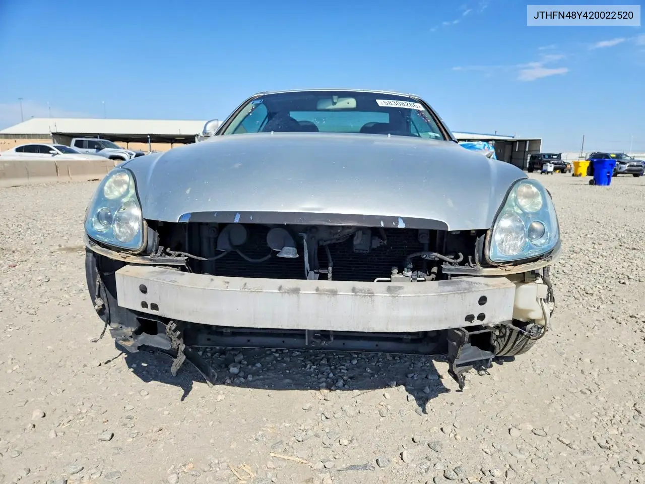 2002 Lexus Sc 430 VIN: JTHFN48Y420022520 Lot: 58308266