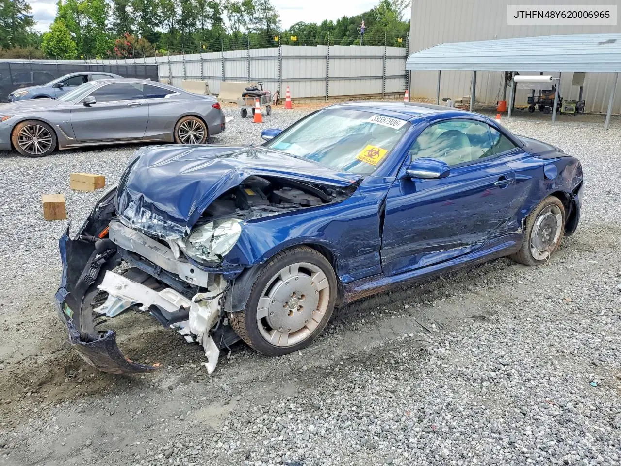 2002 Lexus Sc 430 VIN: JTHFN48Y620006965 Lot: 58557906