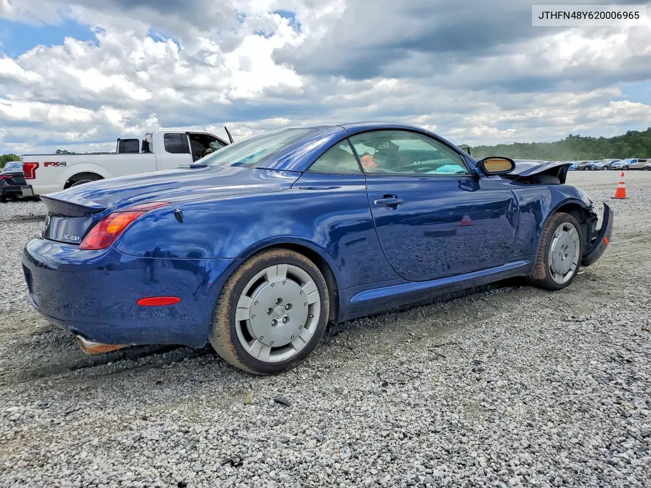 2002 Lexus Sc 430 VIN: JTHFN48Y620006965 Lot: 58557906